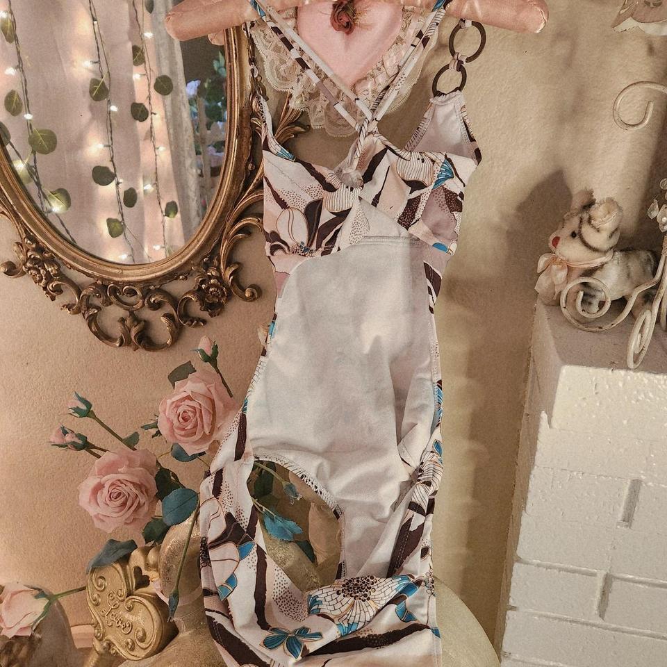 Y2k Floral Tropical Swimsuit 84a8 4