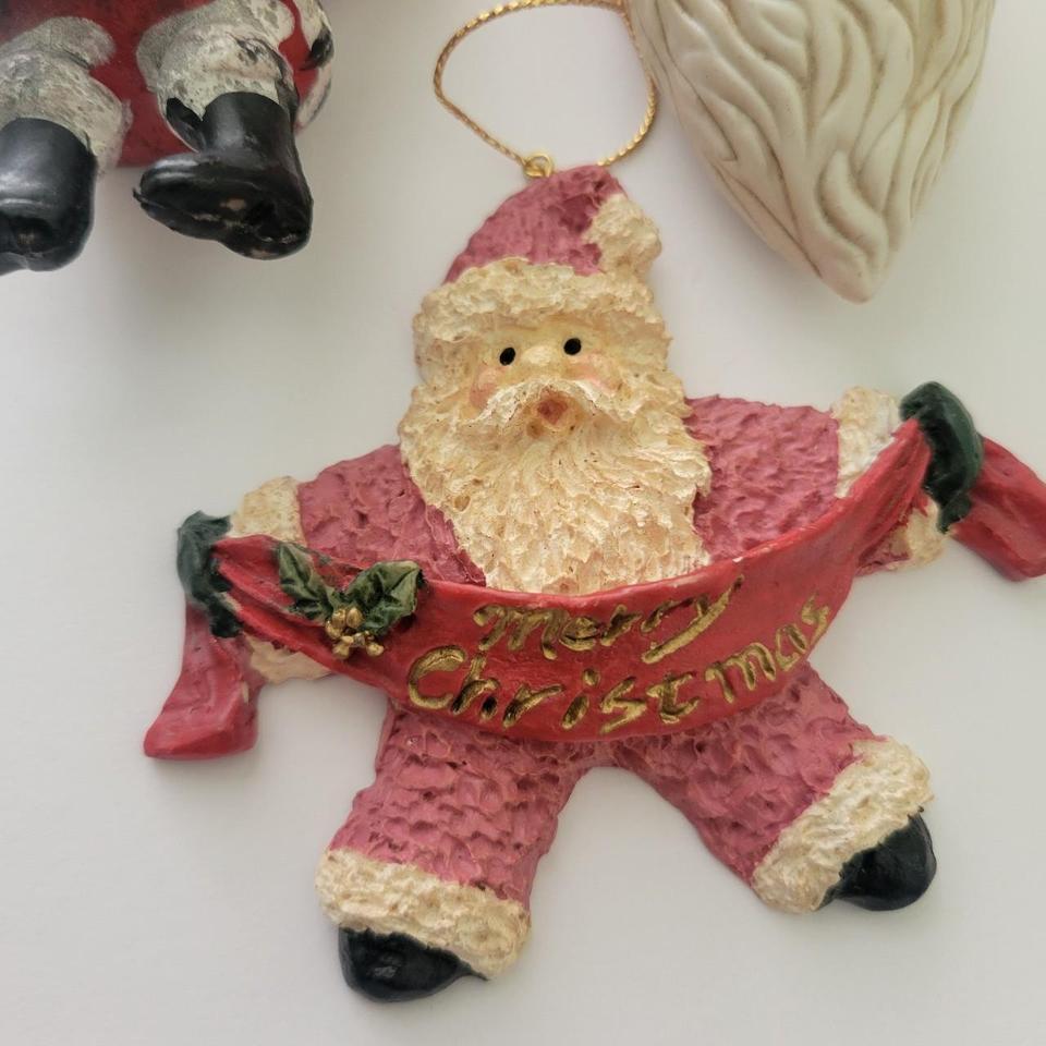 Santa Claus Christmas Ornaments Set 2