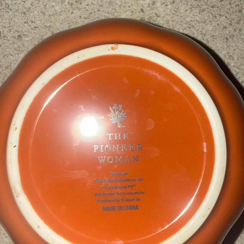 Small Orange Pumpkin Casserole Dish 32c1 4
