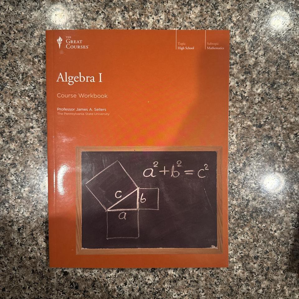 Great Courses Algebra 1 Textbook 2