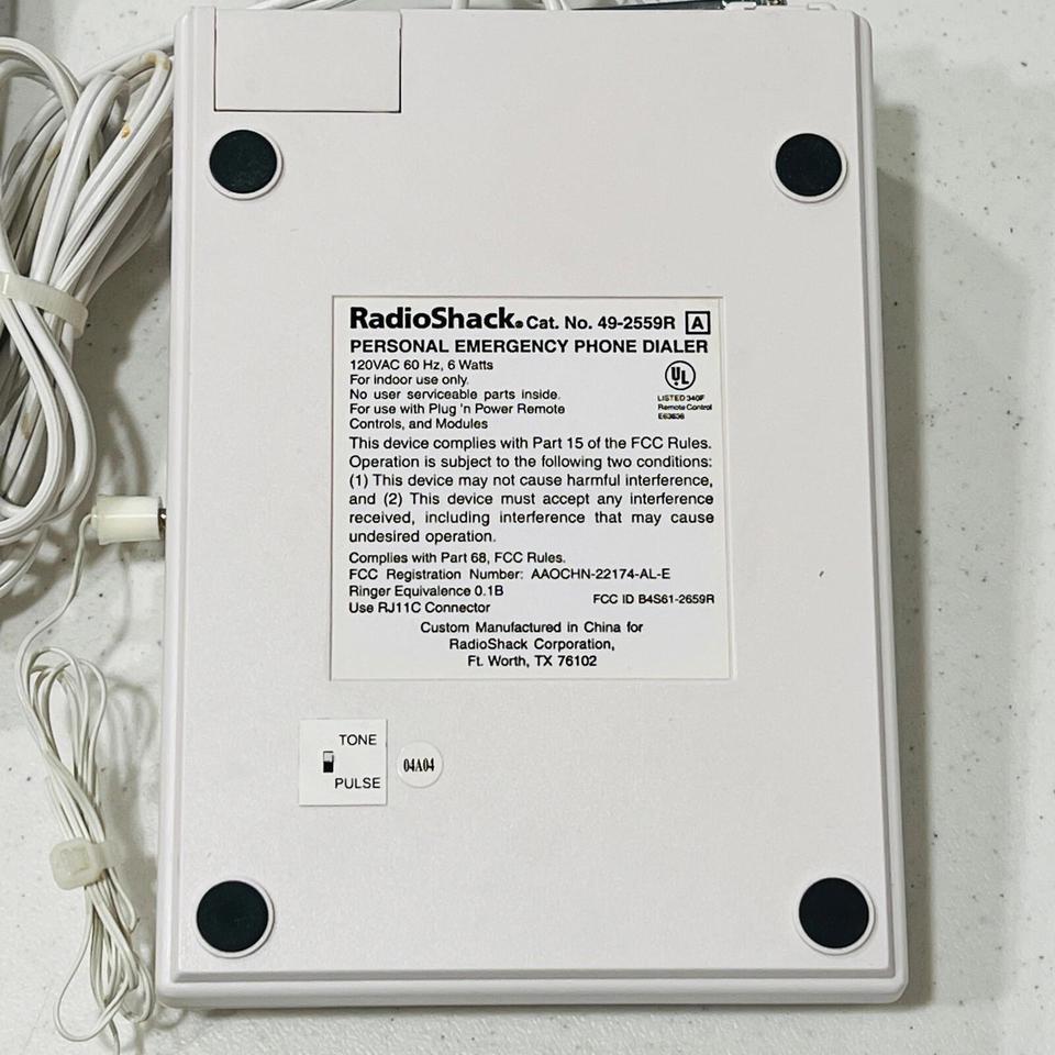 Radio Shack 49 2559r Personal Emergency 14a9 5