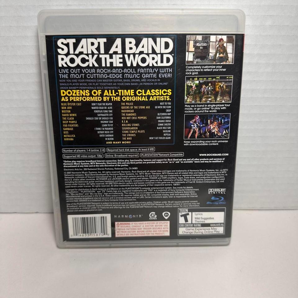 Rock Band Playstation 3 Ps3 2
