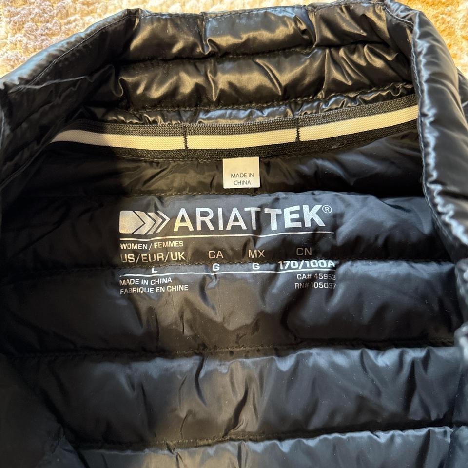 Ariat Womens Black Puffer Vest 0f50 2