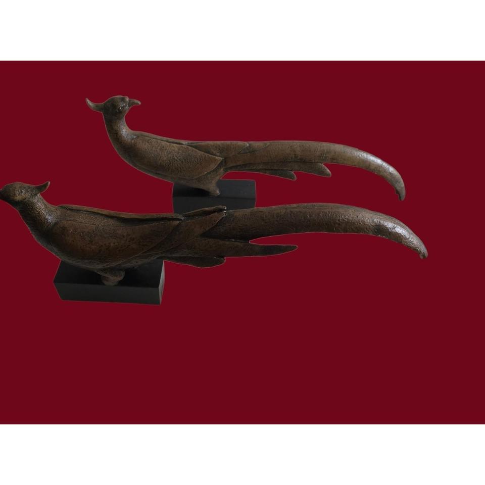 Austin Productions Signed Pheasant Sculptures 1dbe