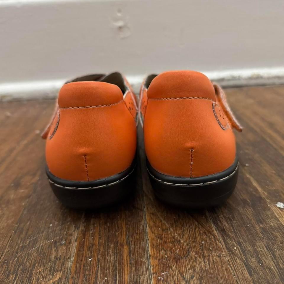 Orange Faux Leather Mary Jane 4
