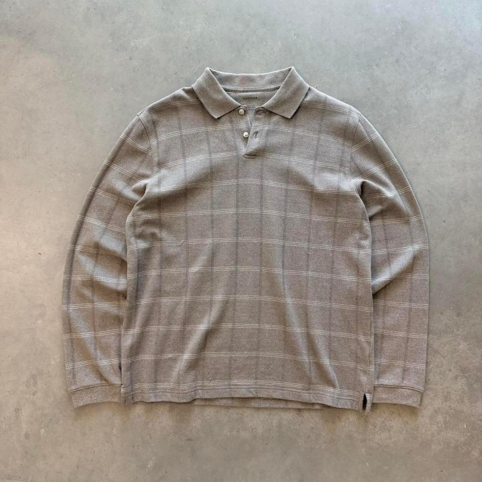 Van Heusen Brown Plaid Long 3342