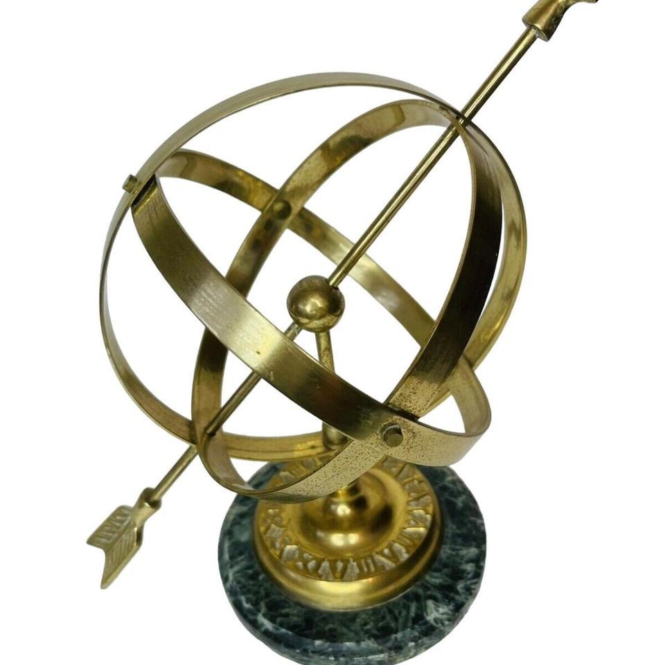 Vintage Lacquered Brass Armillary Sphere