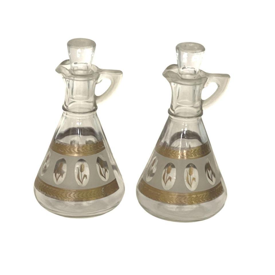 Vintage Cruet Bottles Brockway W 5d64