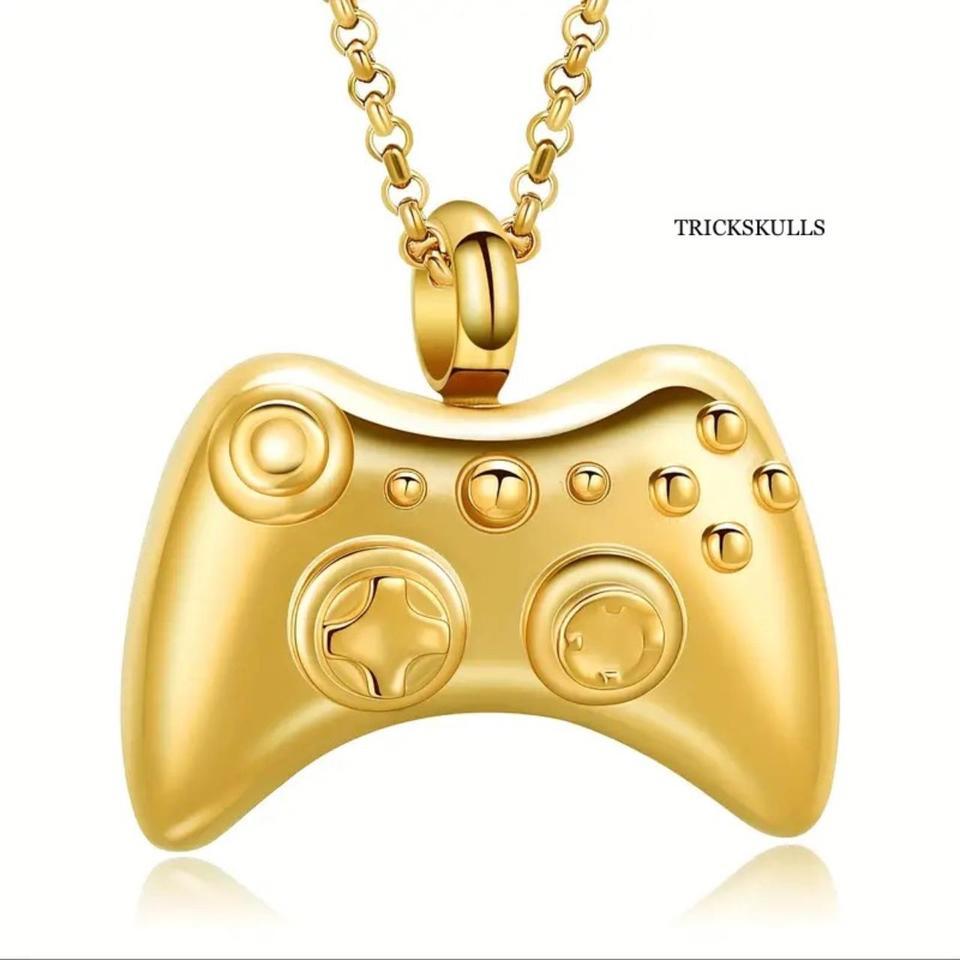 Video Game Controller Stainless Gold
