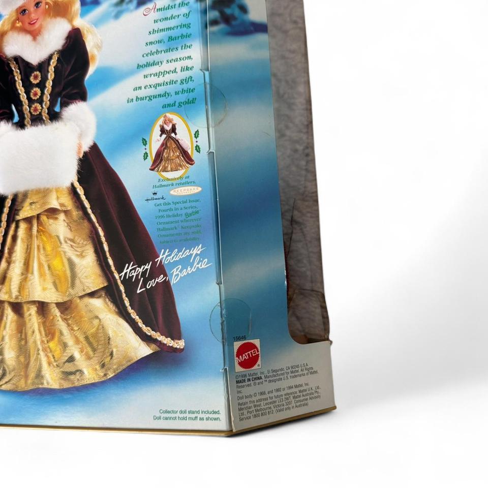 1996 Unopened Happy Holidays Barbie 623b 3