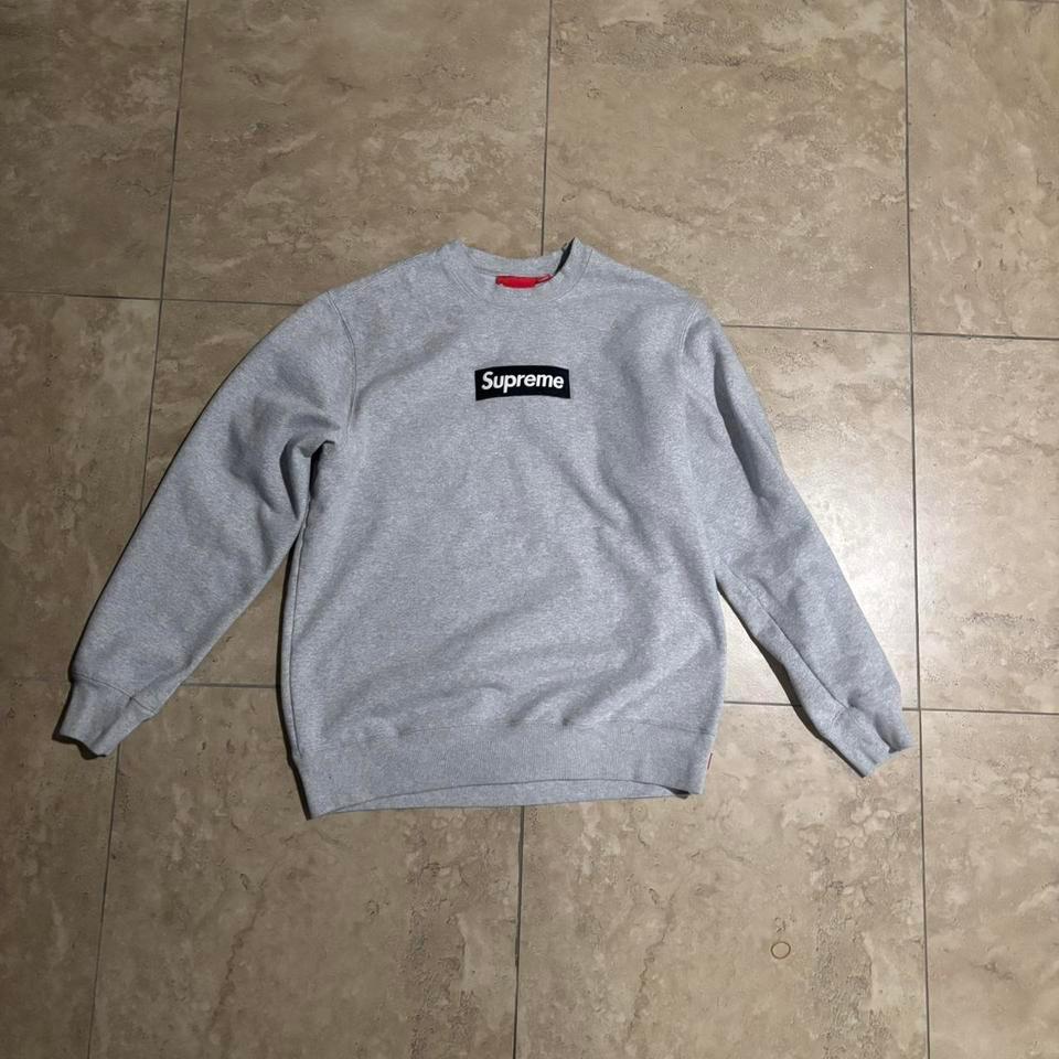 Supreme Box Logo Crewneck Grey 7094