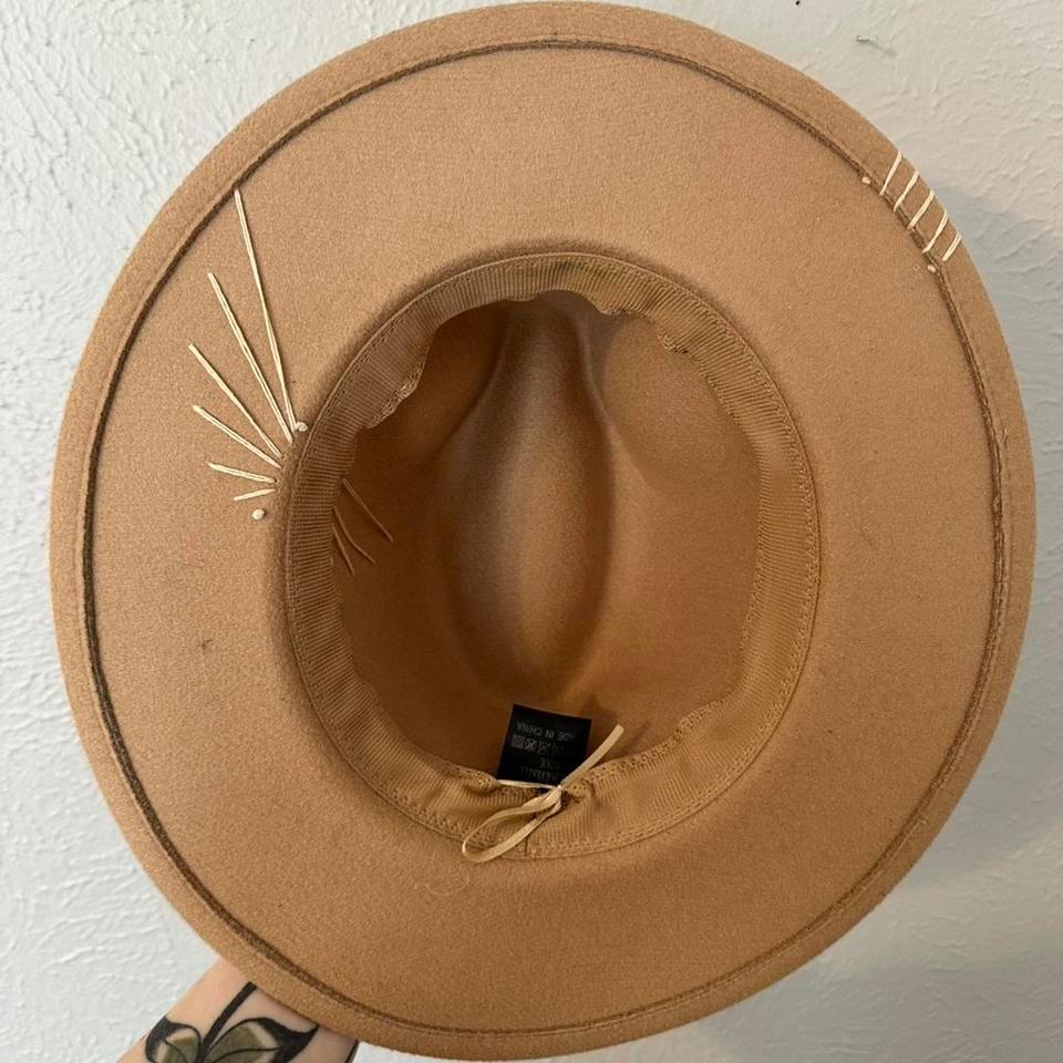 Tan Felt Rancher Hat Hand A971 8