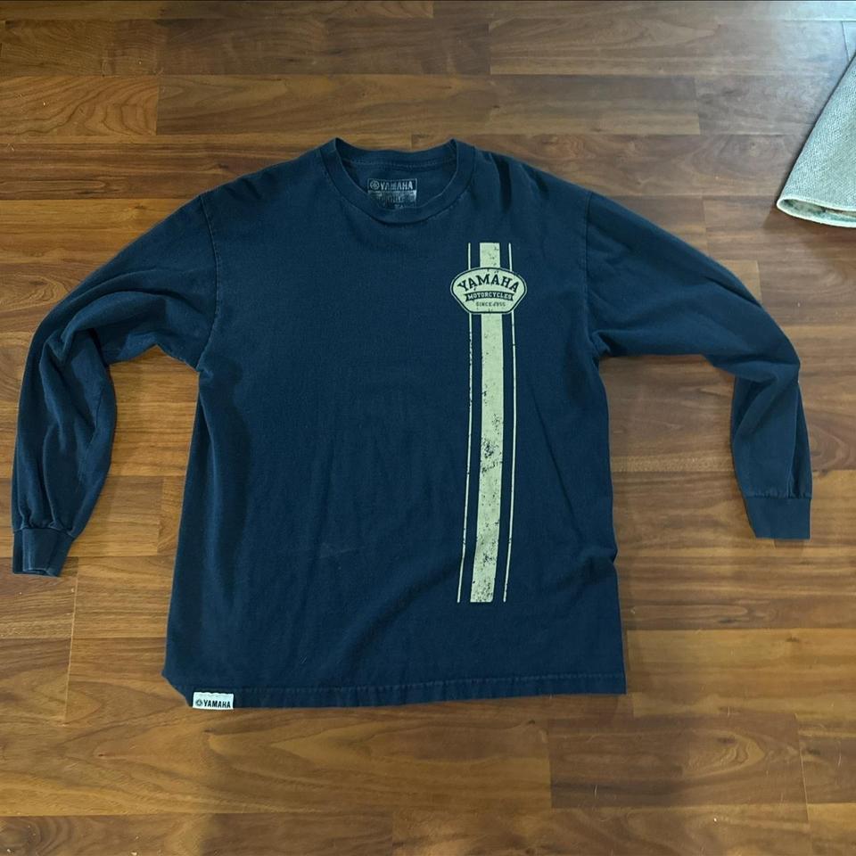Navy Yamaha Long Sleeve Shirt