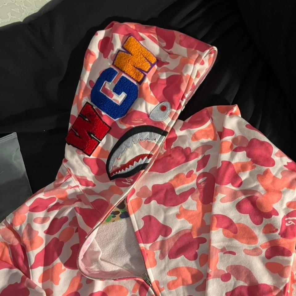 Bape Pink Camo Zip Up C049 3