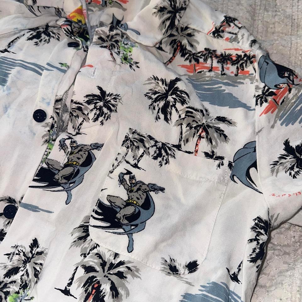 Batman Hawaiian Button Down T Shirt 560e 2