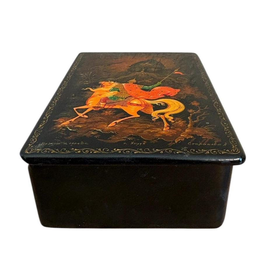 Vintage Russian Lacquer Box Kholui 94e3 8