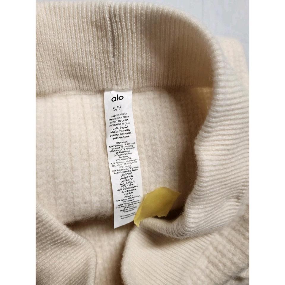 Alo Flared Knit Ivory Pants 2ba1 7