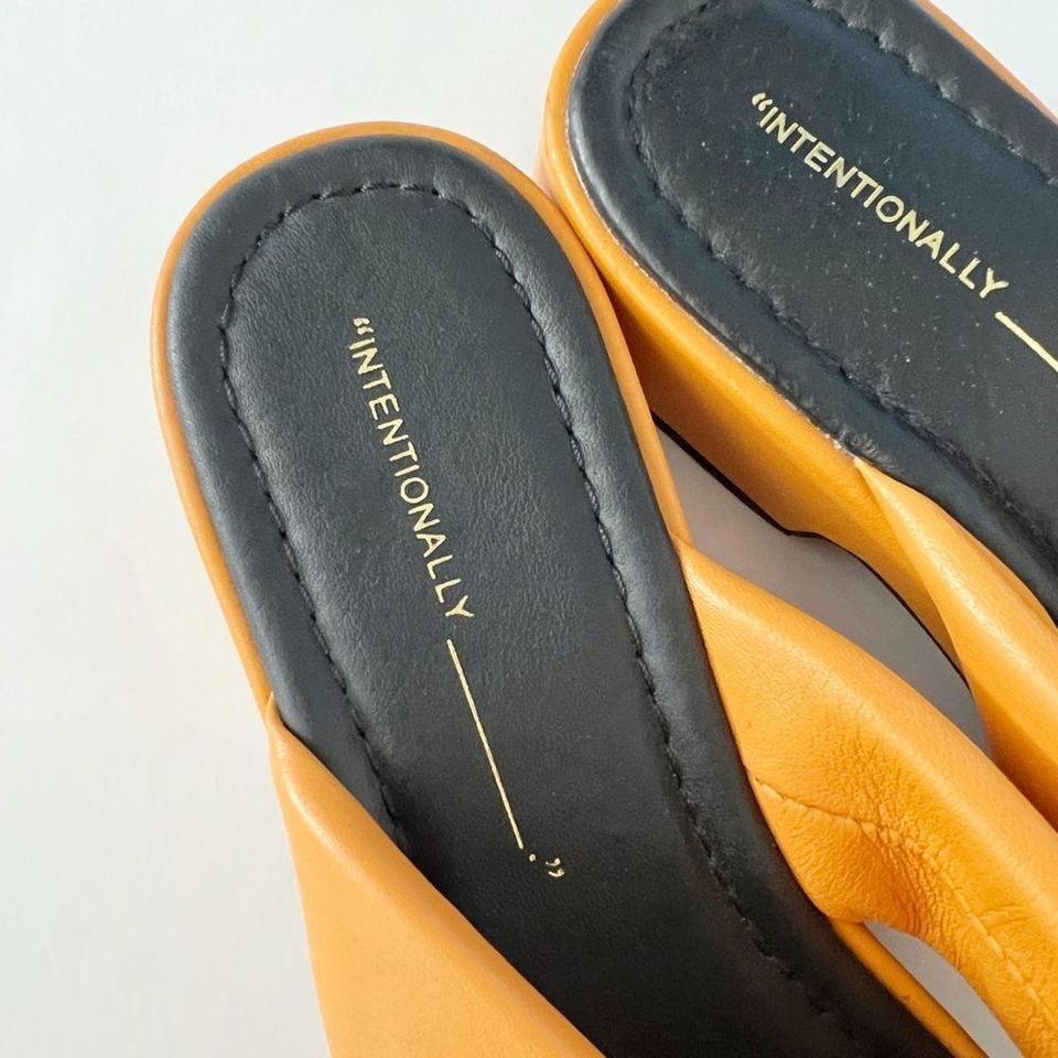 Intentionally Blank Orange Romi Leather 4