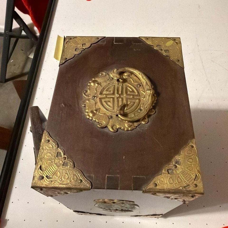 Vintage Chinese Musical Jewelry Box F03d 5