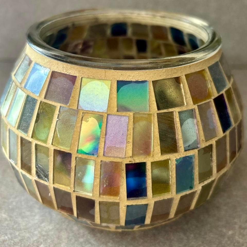 Home Collection Mosaic Glass Candle 23f0