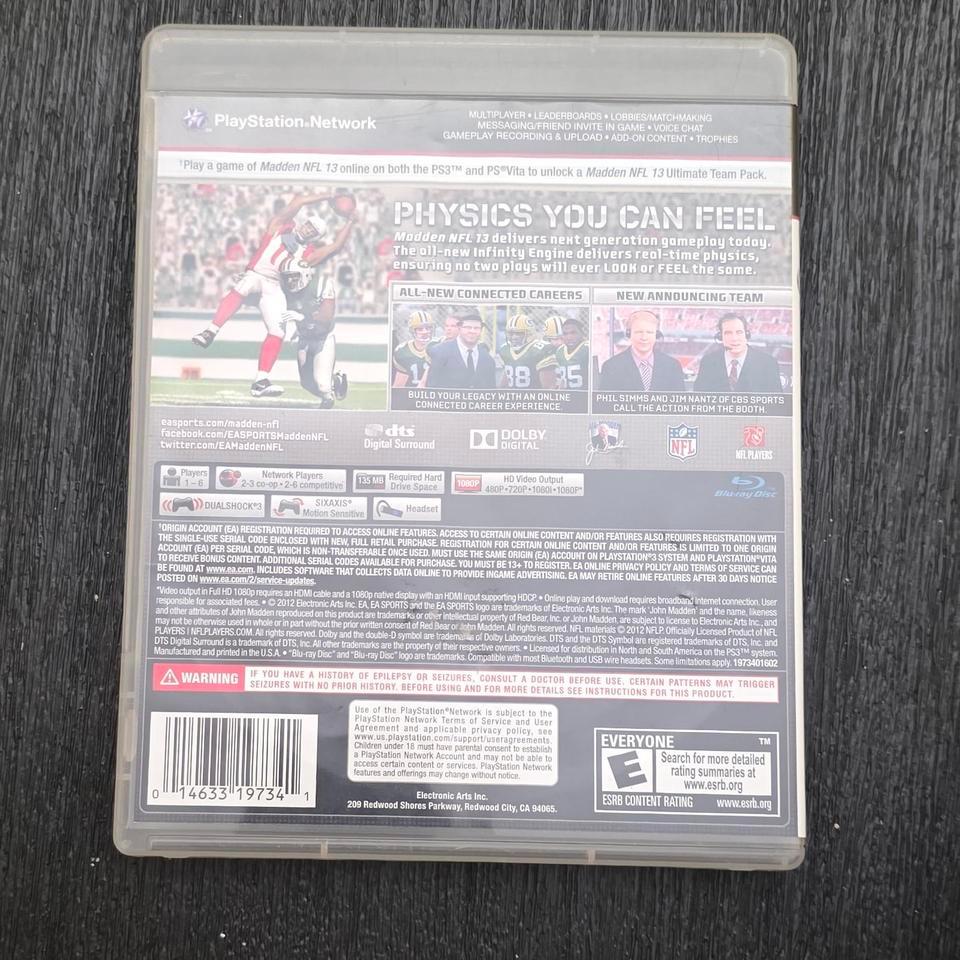Madden Nfl 13 For Playstation B8c0 2