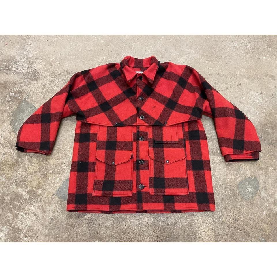 Vtg Filson Mackinaw Cruiser Coat Ba57