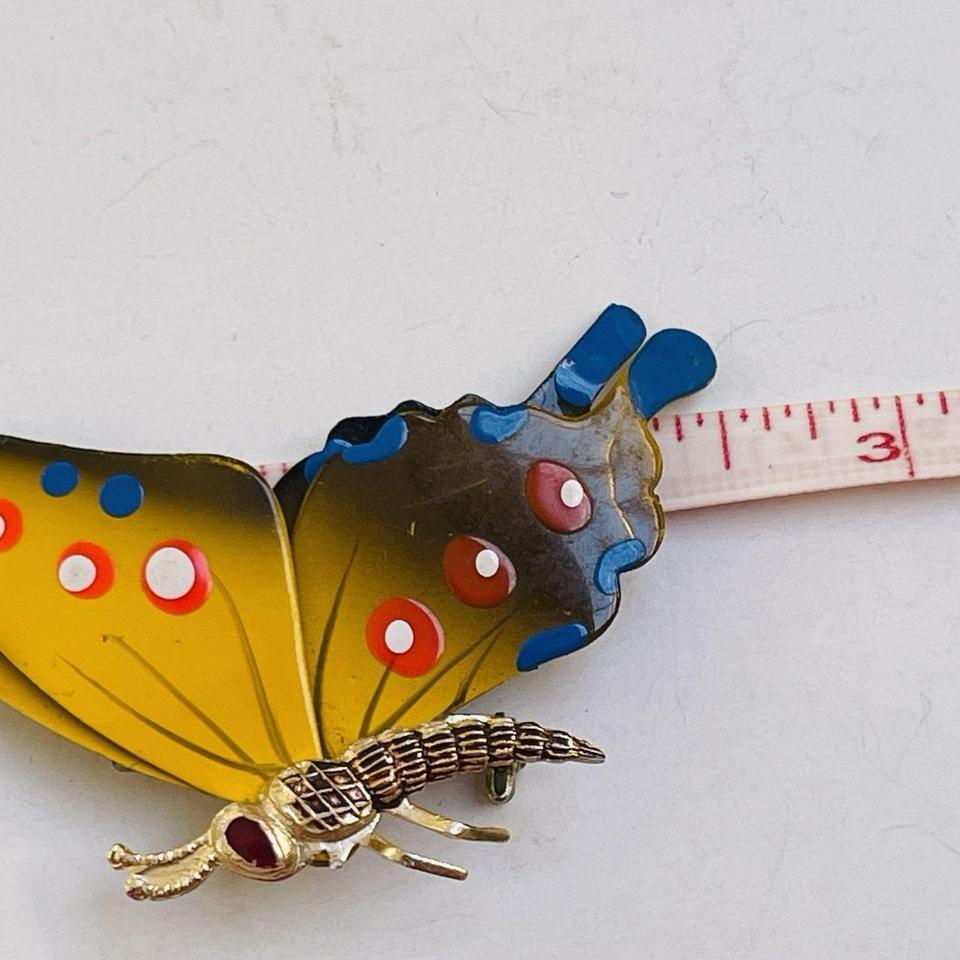 Butterfly Brooch Painted Lapel Hat 3