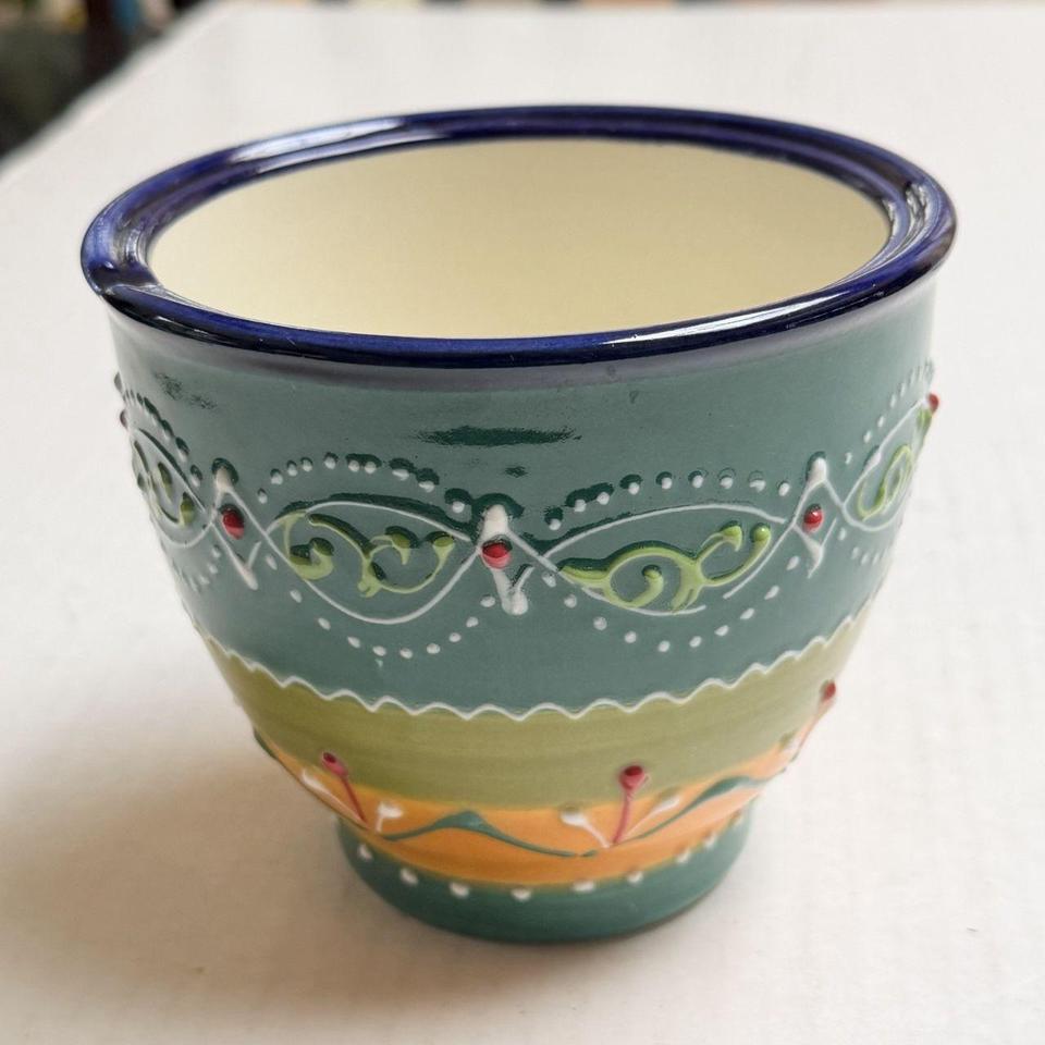 Flower Pot Planter Folk Art 4