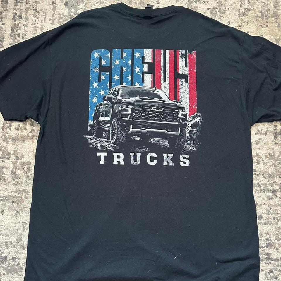 Chevrolet Black Truck T Shirt Chevy 44fb