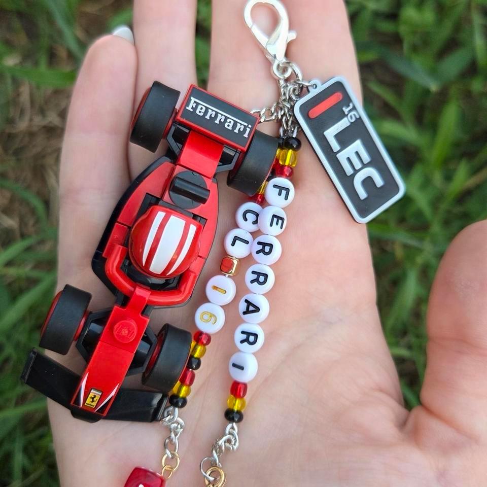 Charles Leclerc F1 Lego Keychain 13a6 3