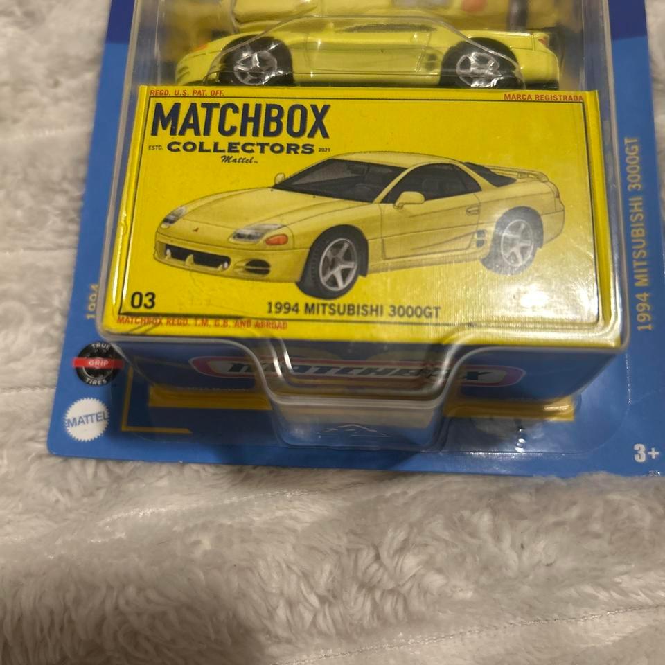 Matchbox Yellow 1994 Mitsubishi 3000gt F4a9 3
