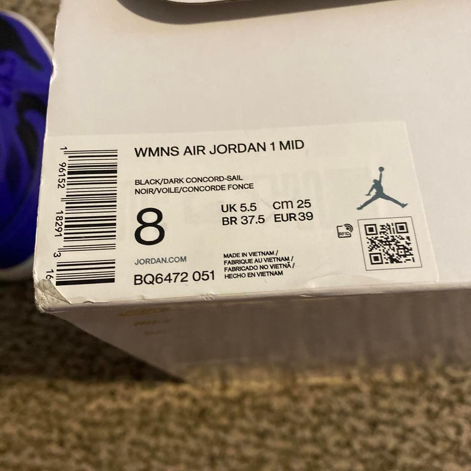 Air Jordan 1 Mid Purple Ef17 7