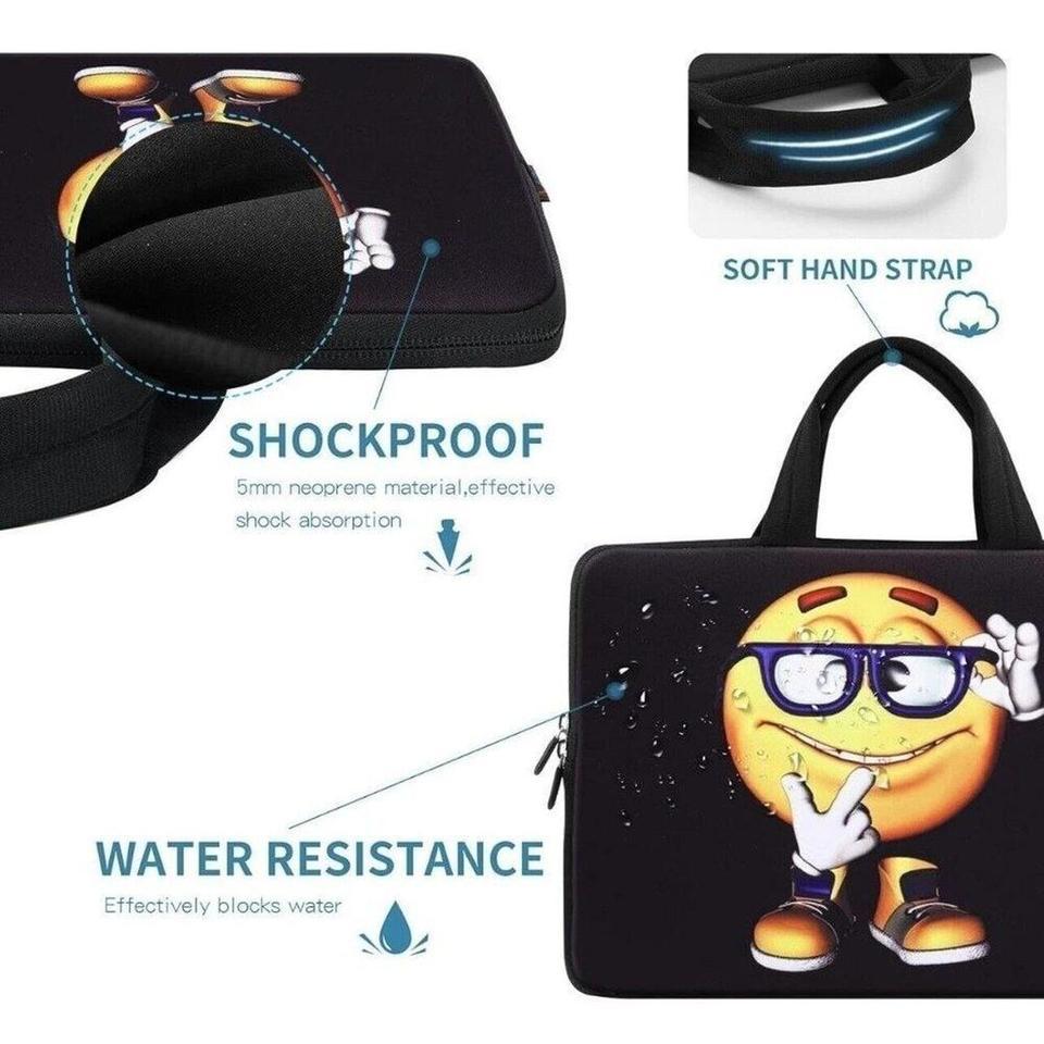 Emoji Yellow Boy Neoprene Laptop 8e88 7