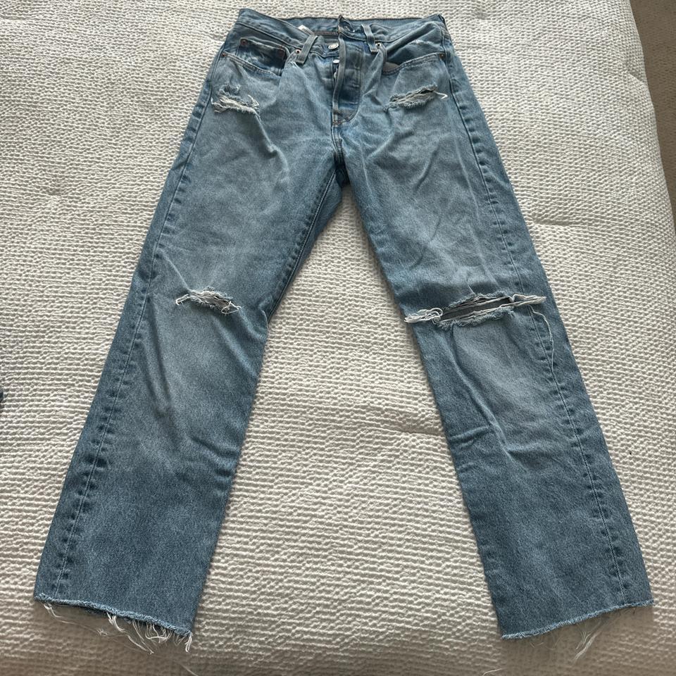 Levis 501 Distressed Straight Leg 3f55