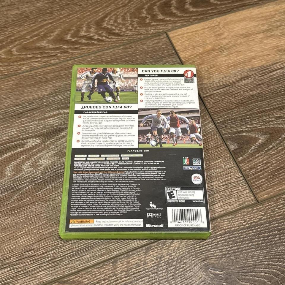 Fifa 08 Microsoft Xbox Fc7c 3