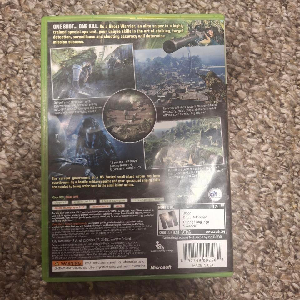 Sniper Ghost Warrior Xbox 360 3