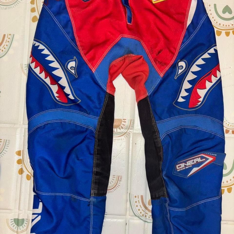 Blue And Red Oneal Motocross