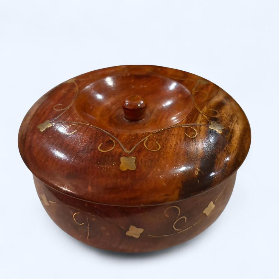 Wooden Box With Lid I 40dc 2
