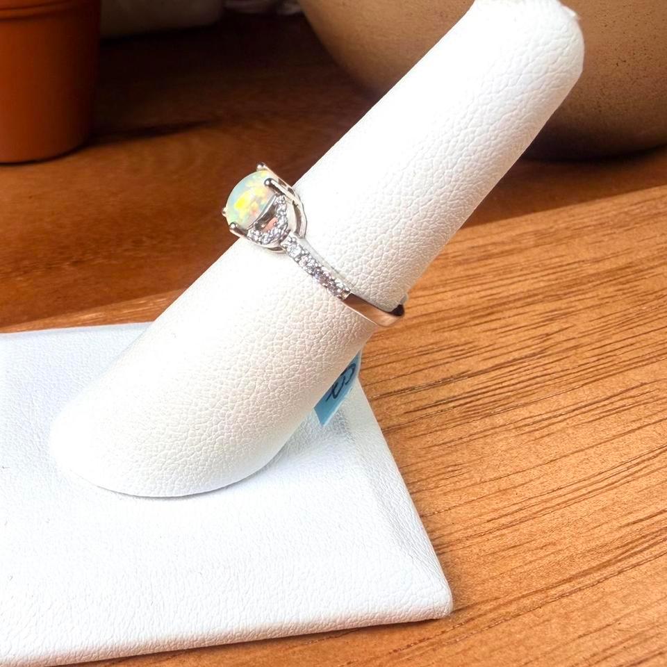 White Lab Opal Ring 0cfd 4