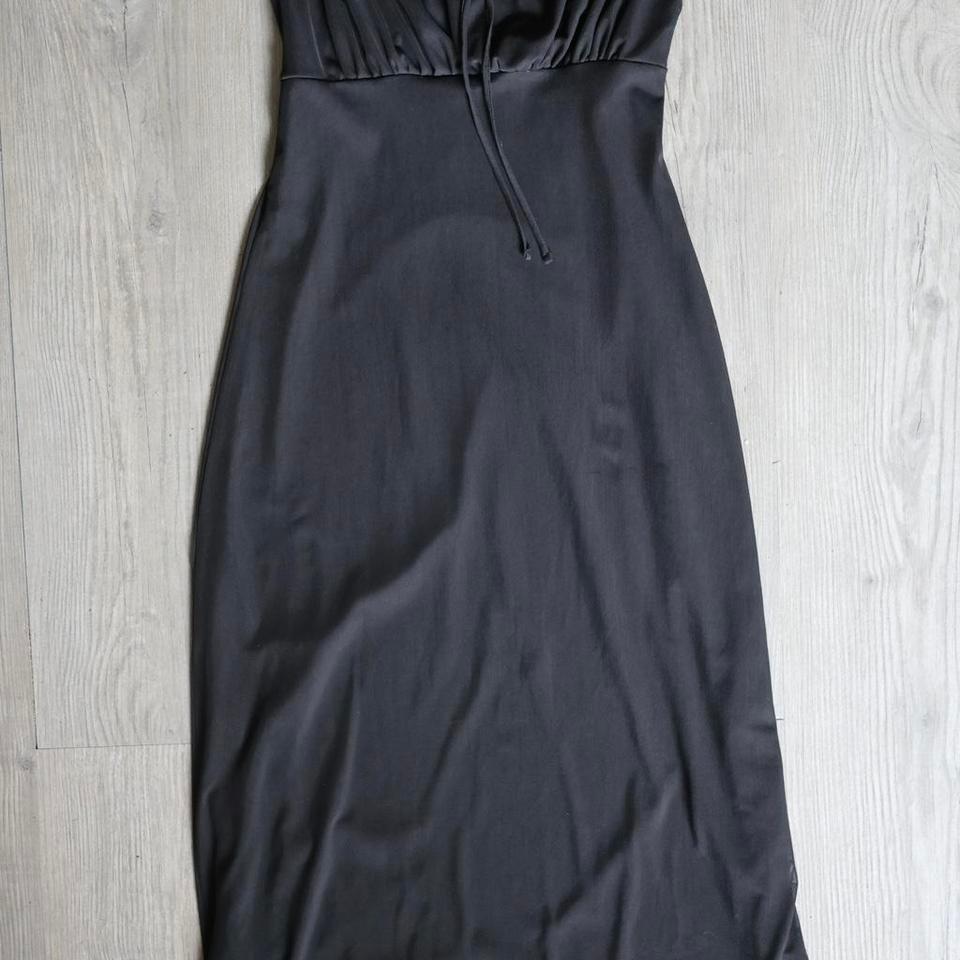 Black Satin Maxi Dress Satin 6f17 2