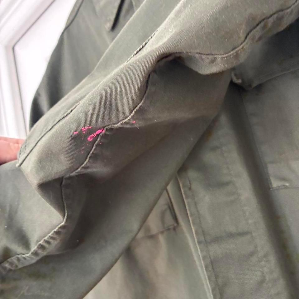 Olive Green Vintage Military Jacket 9165 5