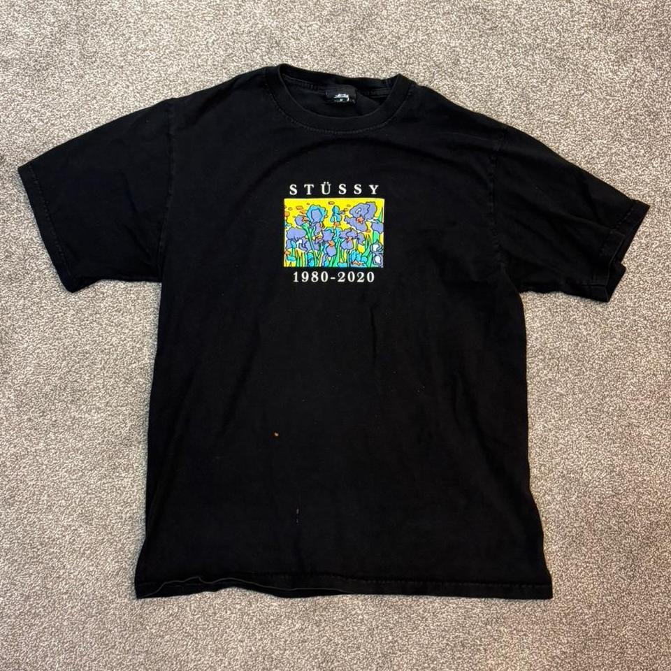 Stussy Black Graphic Tee Size 877f