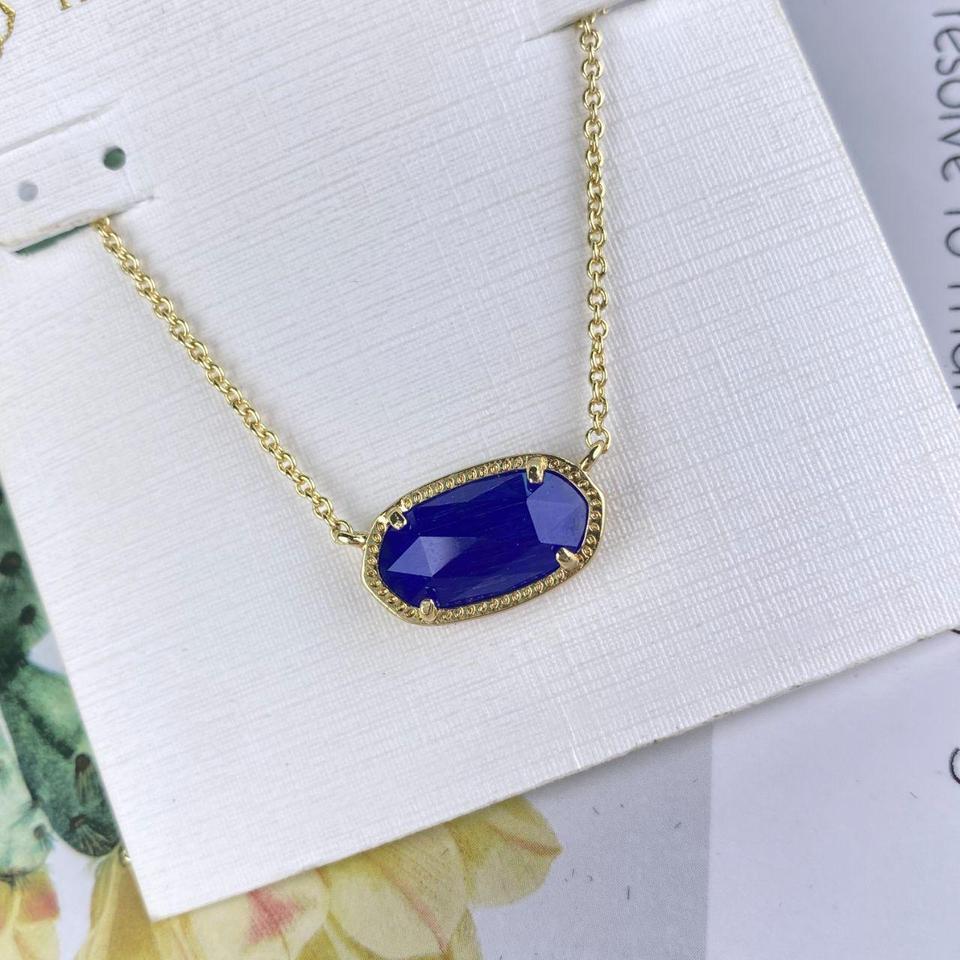 Gold Necklace Set With Sapphires F634 2