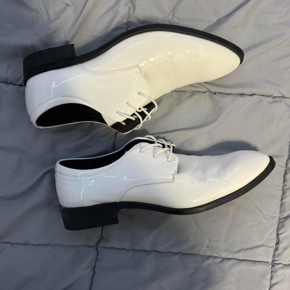 White Patent Leather Dress Shoes 3033 2