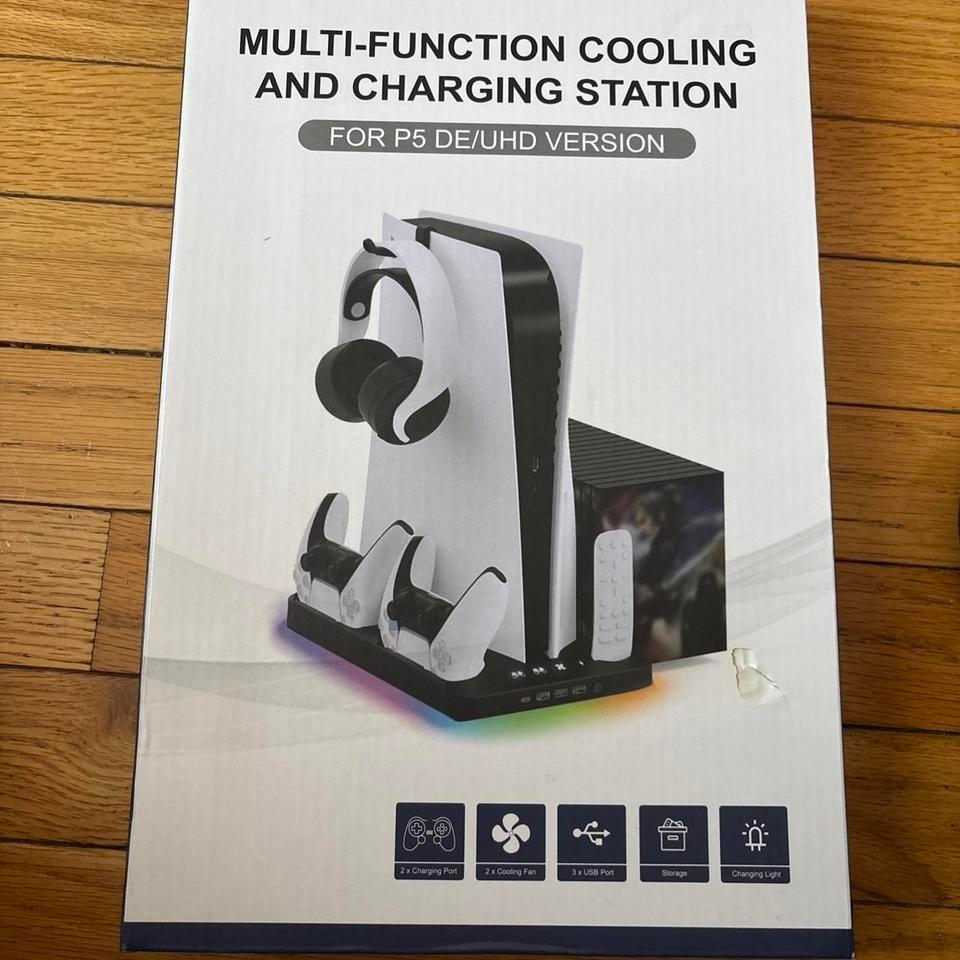 White Playstation 5 Controller Charging
