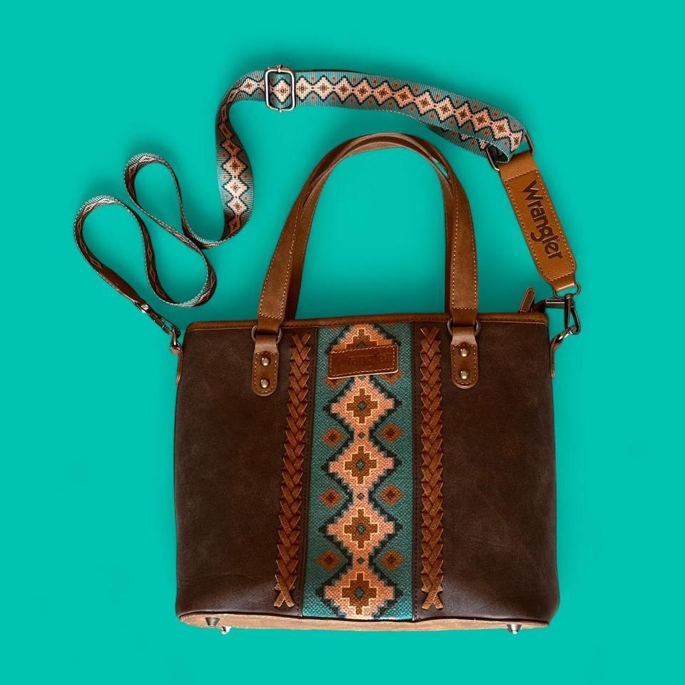 Brown Leather Crossbody Bag With Aae2