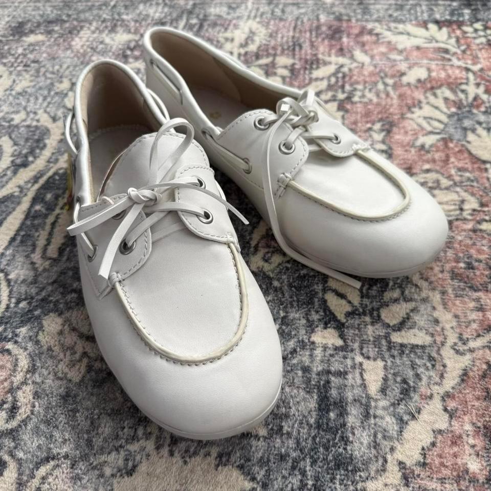 Tommy Bahama White Leather Loafers 2