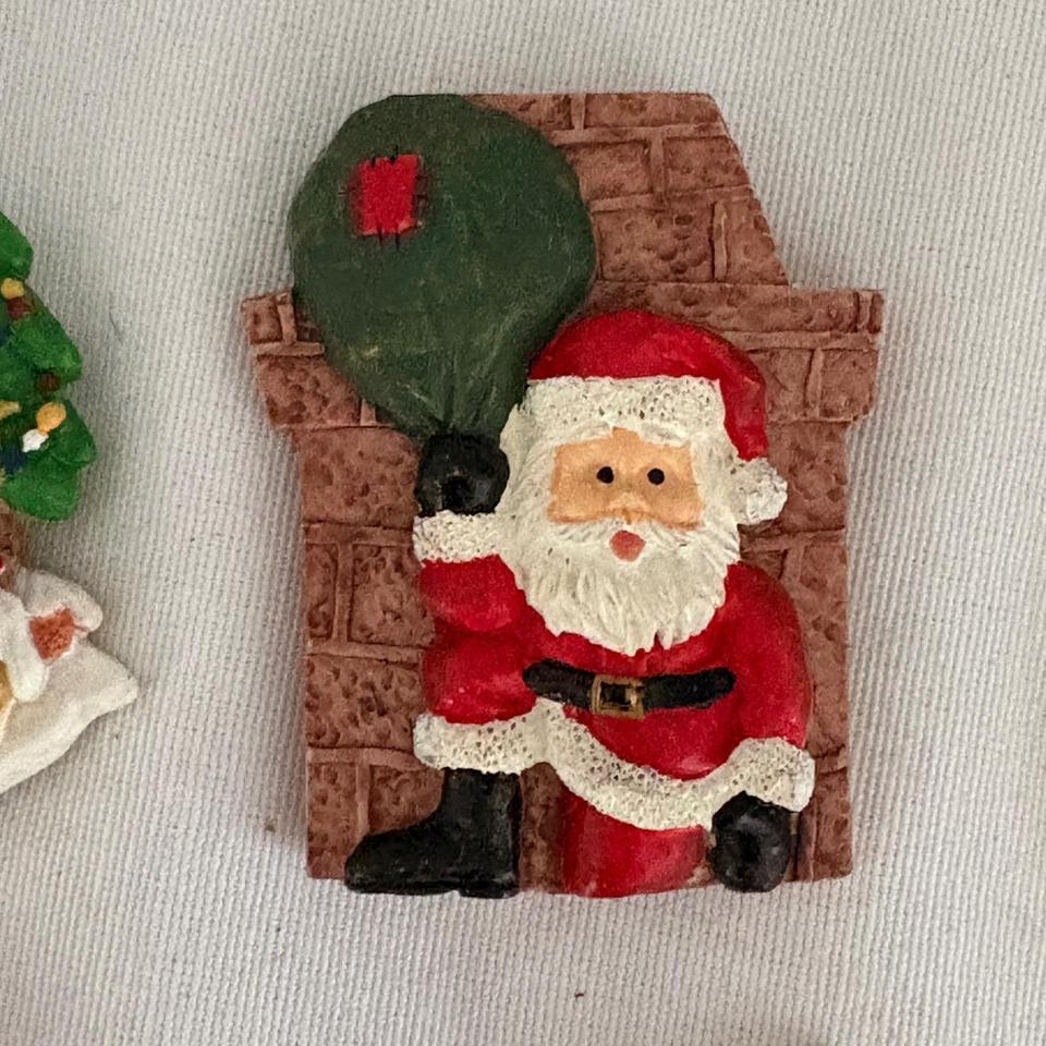 Vintage Christmas Refrigerator Magnet Lot 0bdb 3