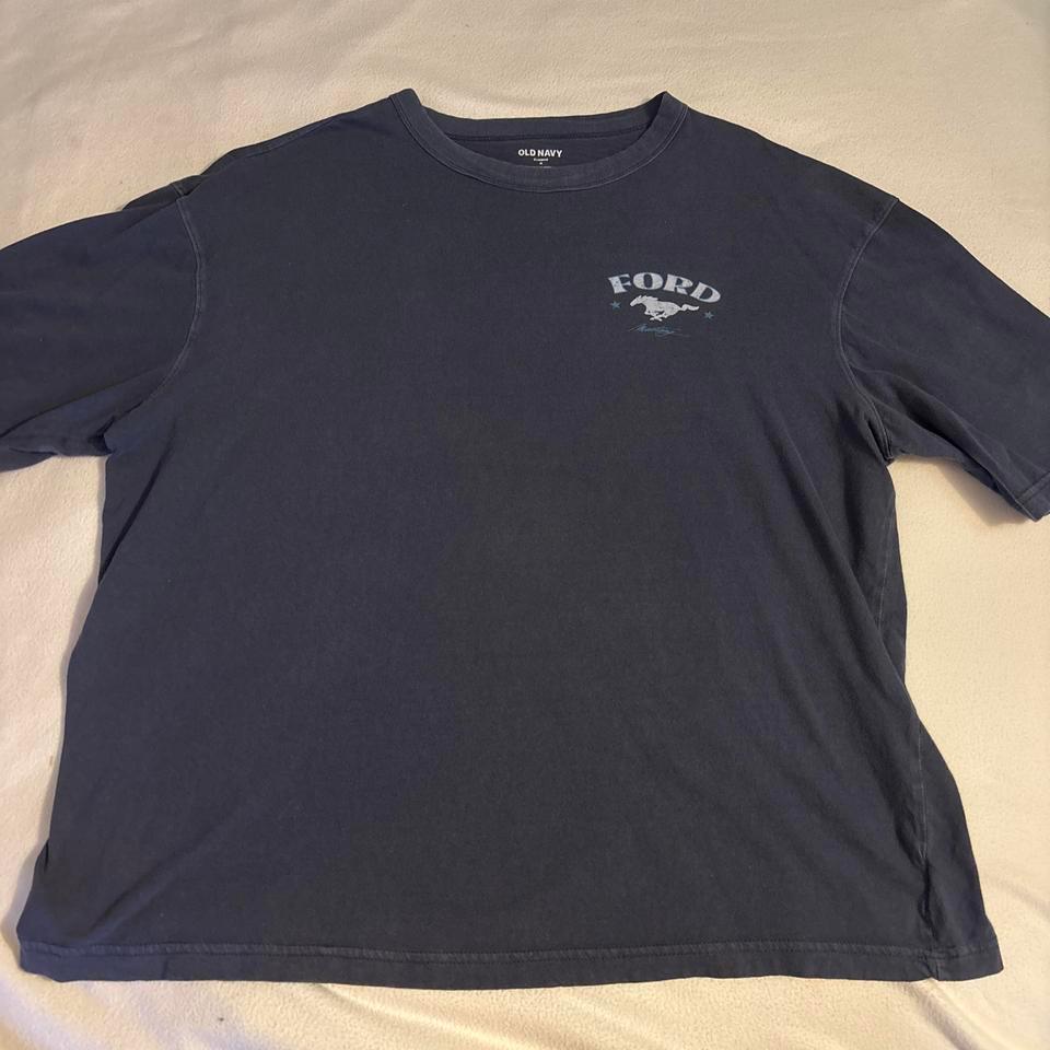 Navy Blue Ford Mustang T Shirt 5271