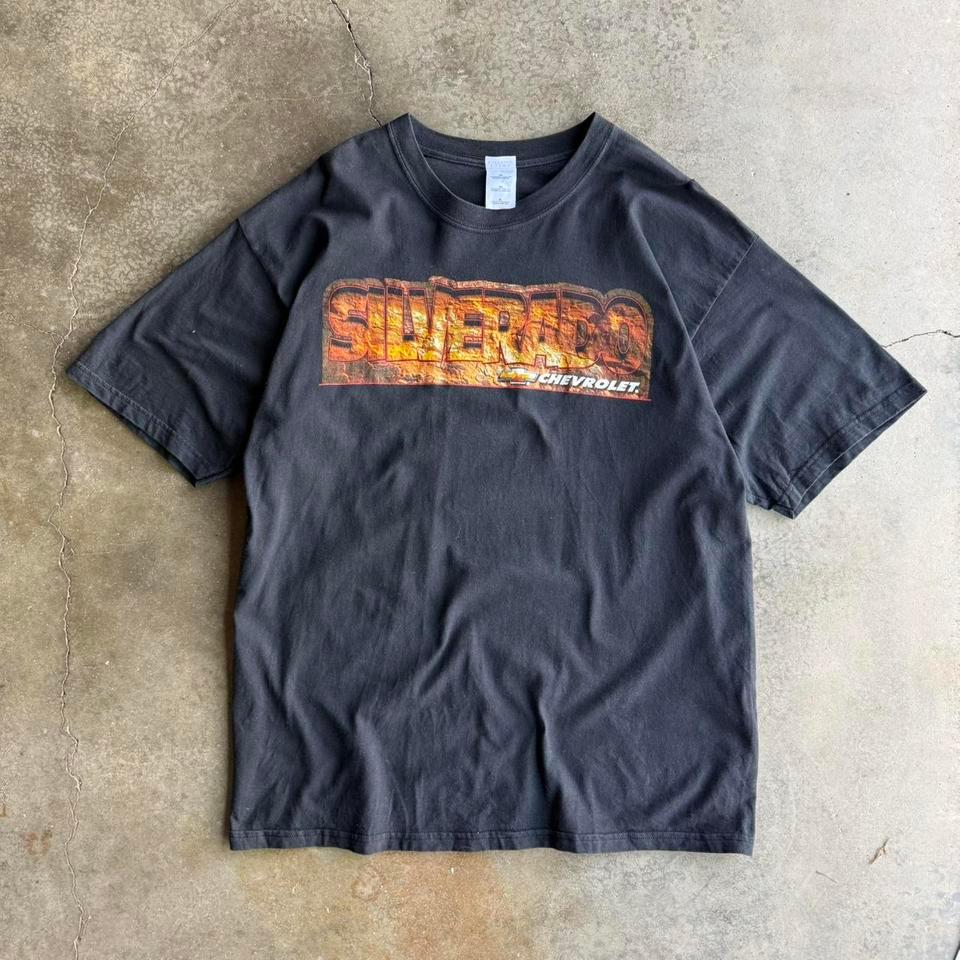90s Chevrolet Silverado Black Tee 6e5d